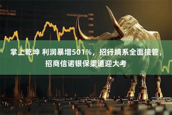 掌上乾坤 利润暴增501%，招行嫡系全面接管，招商信诺银保渠道迎大考